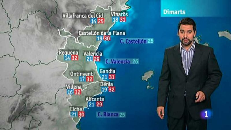 El tiempo en la Comunidad Valenciana - 16/07/12 - Ver ahora 