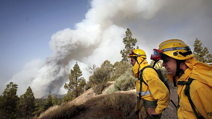 El incendio de Tenerife afecta ya a 1.800 hectáreas