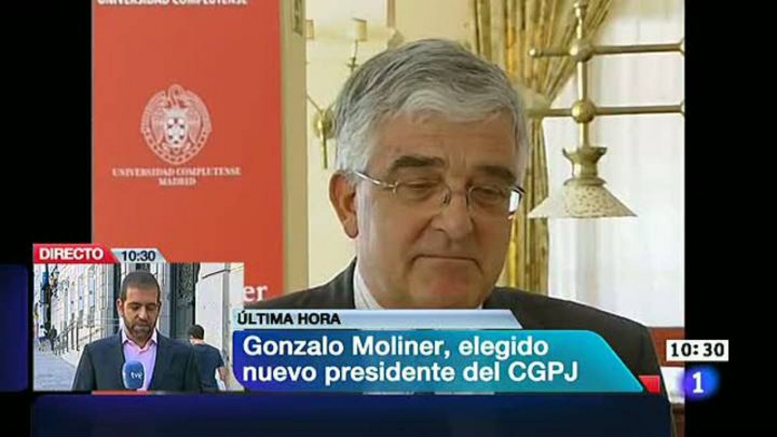 Telediario 1: El magistrado del Supremo Gonzalo Moliner, elegido nuevo presidente del CGPJ | RTVE Play