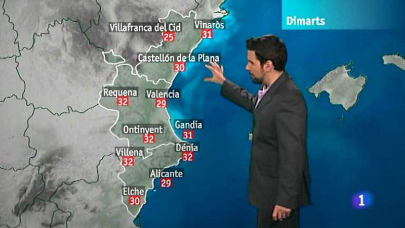 El tiempo en la Comunidad Valenciana - 17/07/12 - Ver ahora 