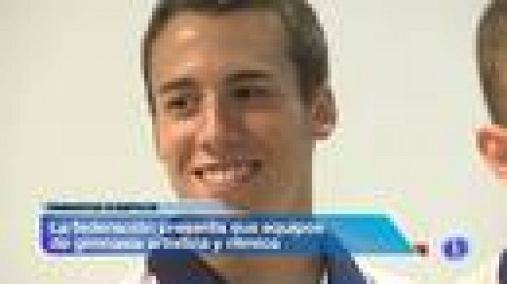 Telediario 1 - El equipo español de gimnasia muestra sus cartas para Londres 2012