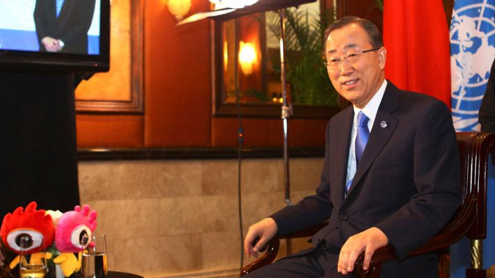 Telediario 1 - Ban Ki-moon pide que la violencia en Siria pare "a cualquier precio"