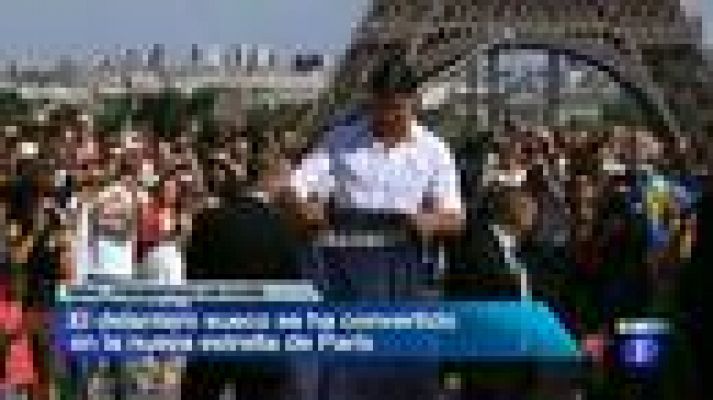 Telediario 1 - Ibrahimovic levanta pasiones en su presentación con el PSG