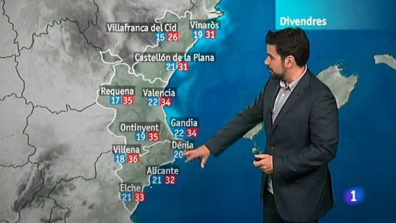 El tiempo en la Comunidad Valenciana - 19/07/12 - Ver ahora 