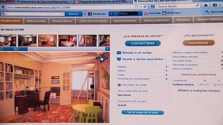 Telediario 1 - Aumenta el intercambio de casas