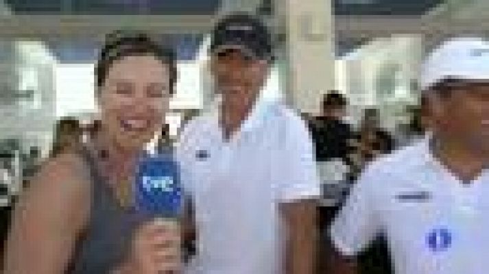 Telediario 1 - Campeones Olímpicos españoles en la Copa del Rey de Vela