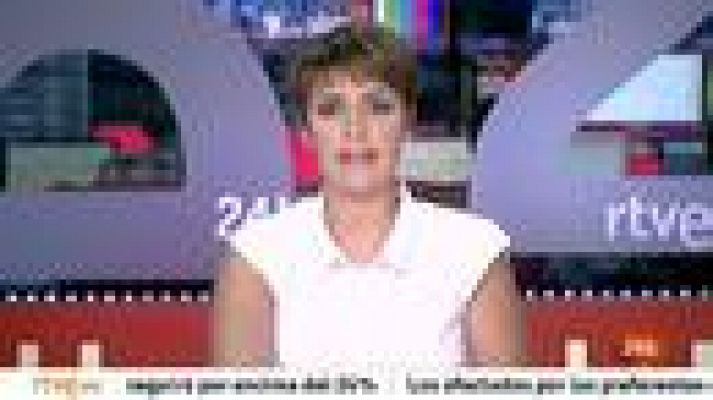 Telediario 1 - Intentan robar la antorcha olímpica