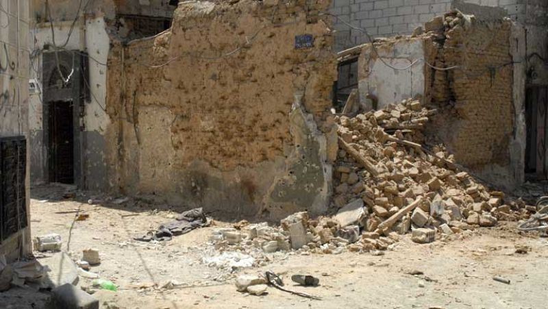 Duros enfrentamientos de los rebeldes con el ejército en Damasco