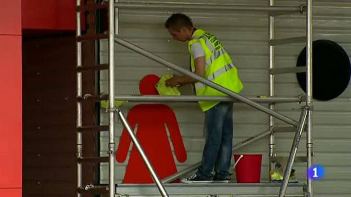 Telediario 1 - En Londres ultiman las instalaciones de los Juegos Olímpicos