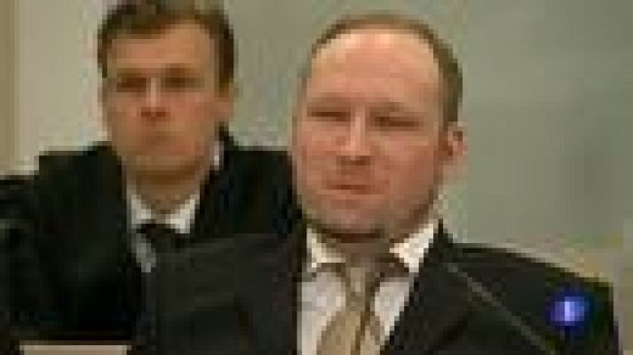 Telediario 1 - Breivik, frío ante el tribunal