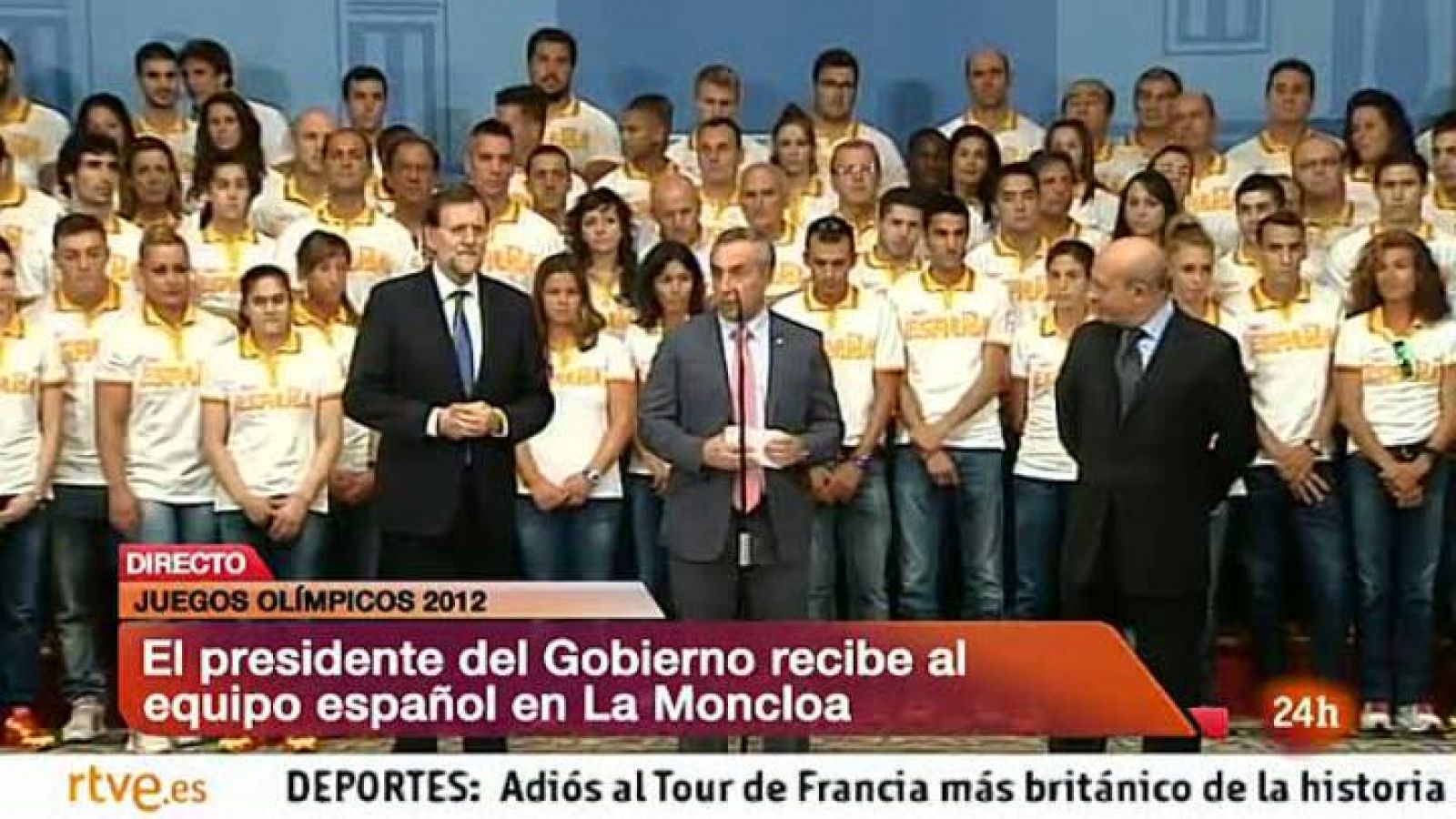 Rajoy recibe en La Moncloa al equipo olímpico español