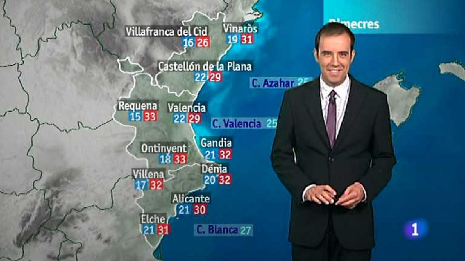 L'informatiu - Comunitat Valenciana: El tiempo en la Comunidad Valenciana - 24/07/12 | RTVE Play