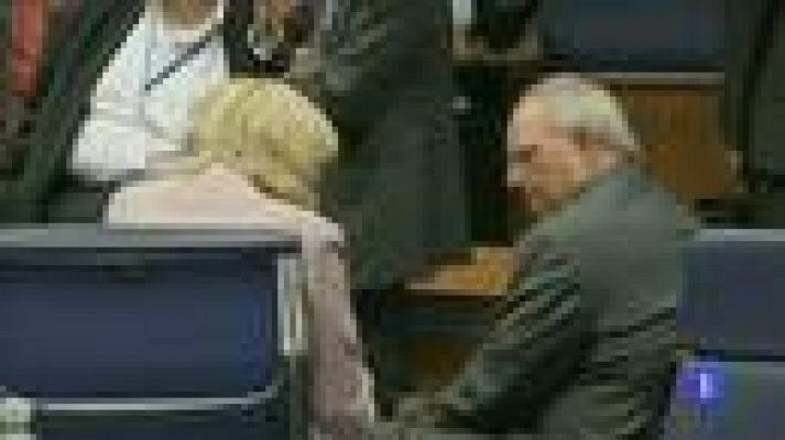 Telediario 1 - De Guindos se reuné con Schaüble