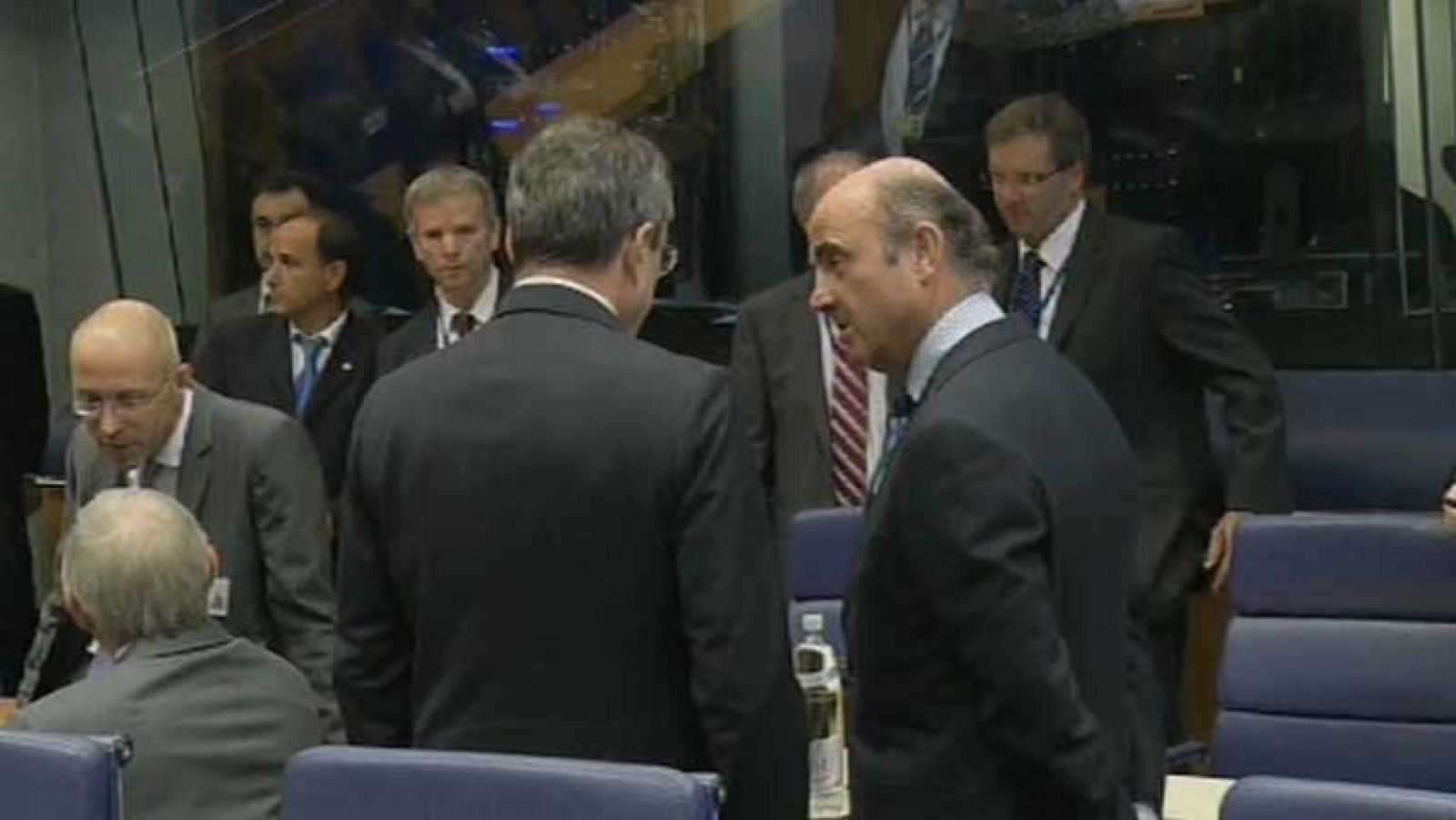 De Guindos entrevistado por el titular de finanzas alemán