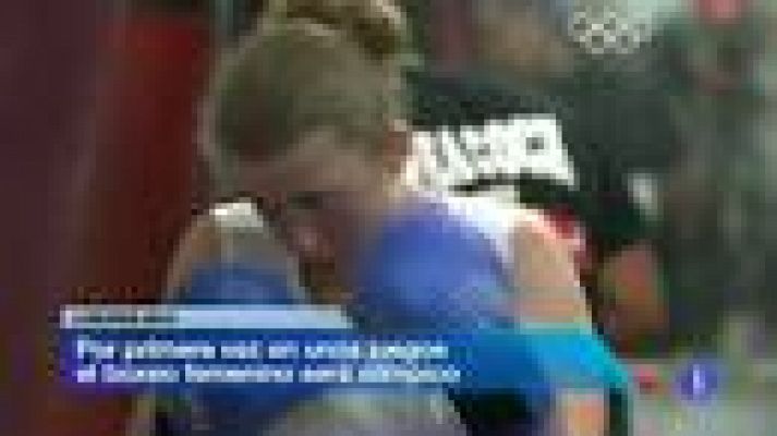 Telediario 1 - El boxeo femenino debuta como olímpica en Londres 2012