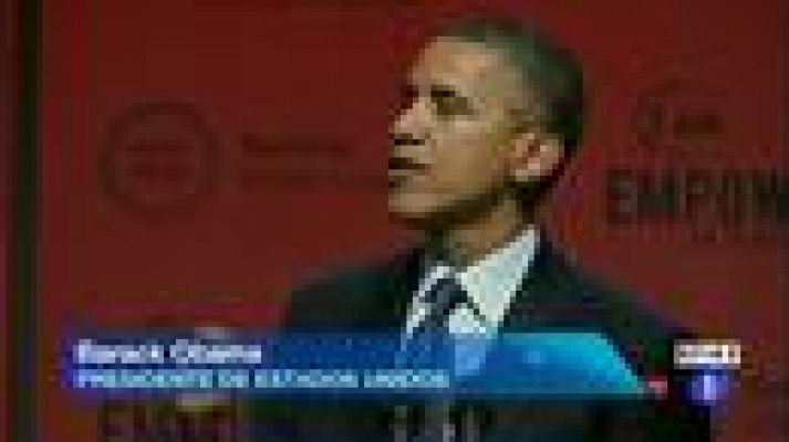 Telediario 1 - Obama pide "sentido común" para reducir la violencia causada por las armas de fuego