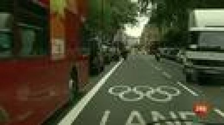Telediario 1 - Multas de 166 euros por usar el carril olímpico
