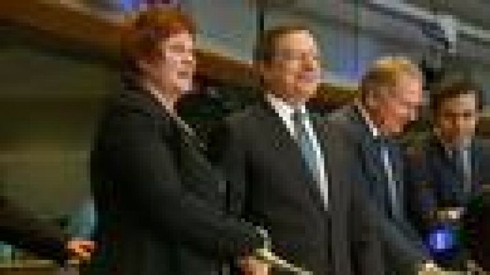 Telediario 1 - Baja la prima de riesgo