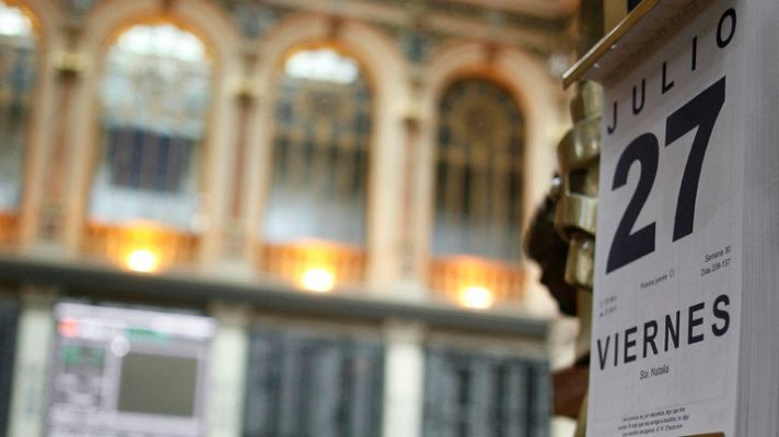 Telediario 1 - Cae la prima de riesgo