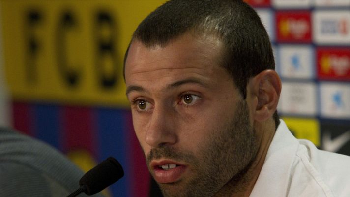 Telediario 1 - El FC Barcelona renueva a Mascherano hasta el 2016