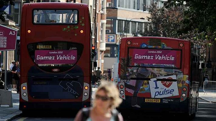 Telediario 1 - Éxito del transporte en Londres
