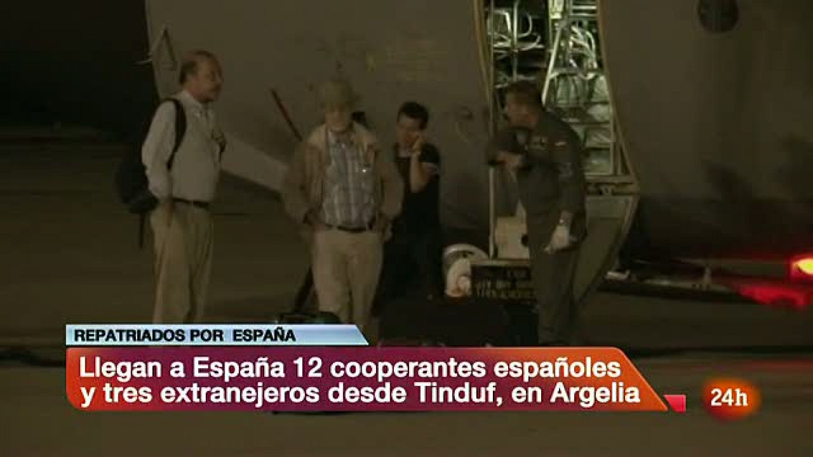 Informativo 24h: Llegan a España los cooperantes repatriados desde el Sáhara | RTVE Play