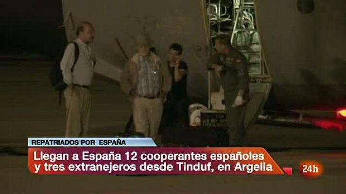 Informativo 24h - Llegan a España los cooperantes repatriados desde el Sáhara