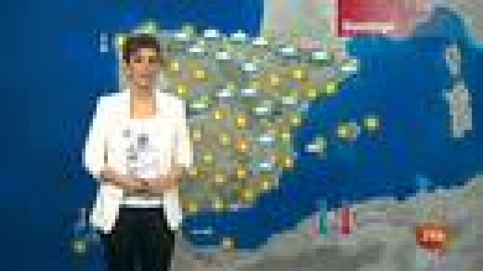 Temperaturas altas en el valle del Tajo en Toledo y nubes en el norte - El tiempo | Ver