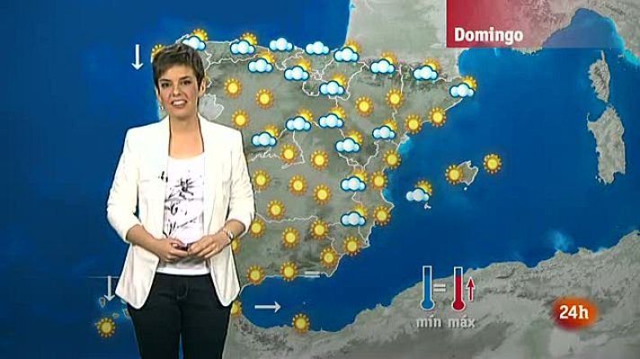 El tiempo - Temperaturas altas en el valle del Tajo en Toledo y nubes en el norte