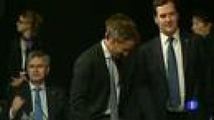 Telediario 1 - El secretario del Tesoro de EE.UU. se entrevista con líderes europeos