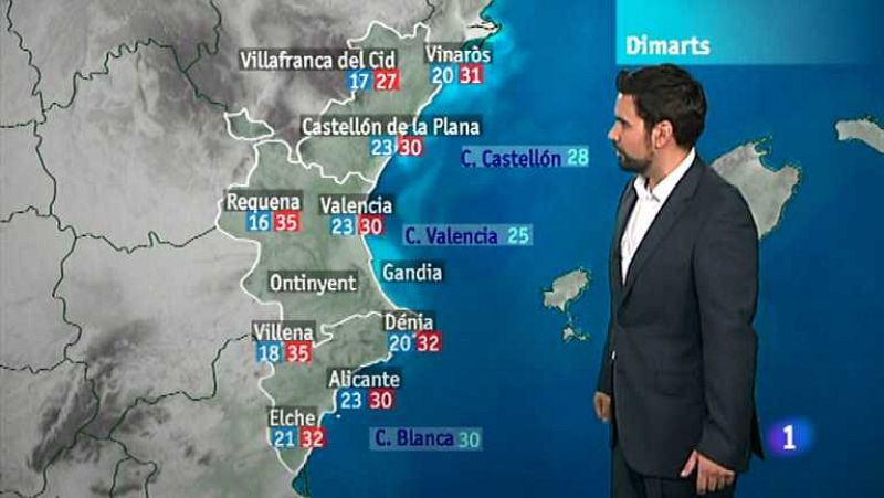 El tiempo en la Comunidad Valenciana - 30/07/12 - Ver ahora 