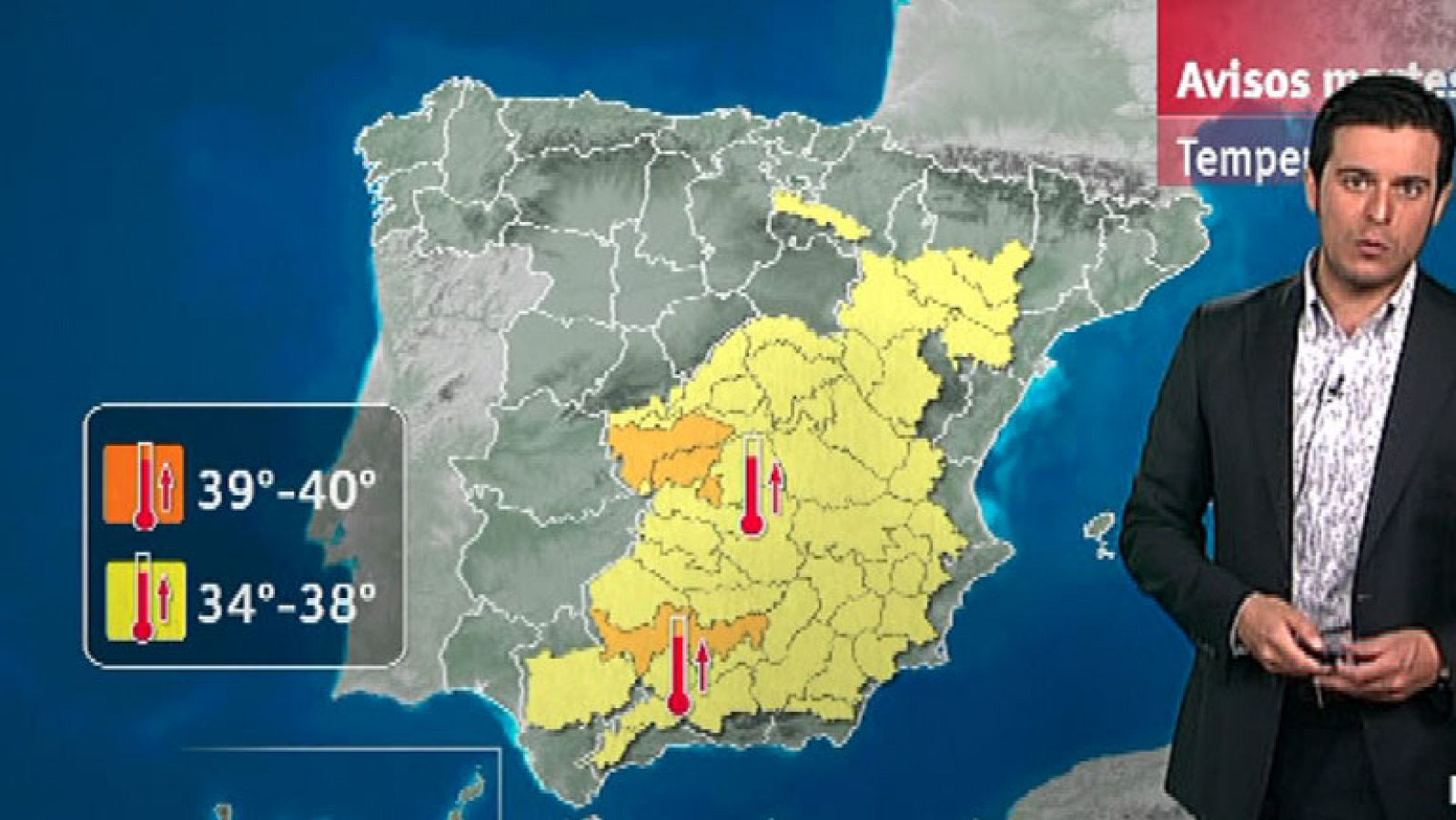 Temperaturas altas en la mitad sur y este de la Península