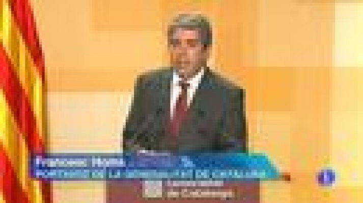 Telediario 1 - El Govern "planta" a Hacienda