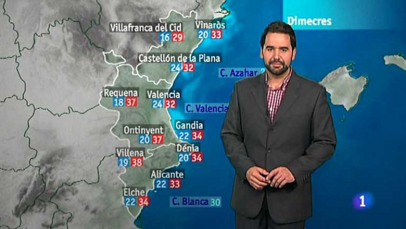 El tiempo en la Comunidad Valenciana - 31/07/12 - Ver ahora