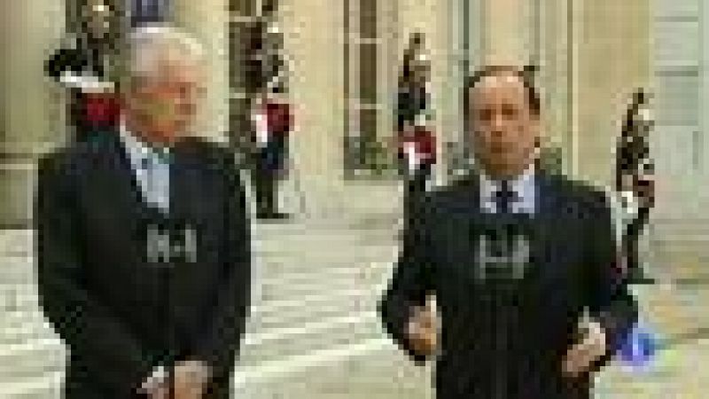 Reunión de Hollande y Monti en busca del refuerzo del euro