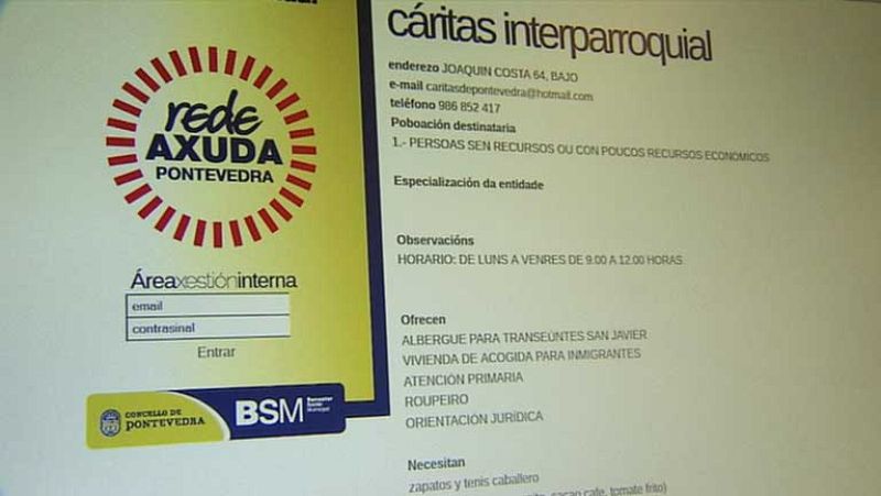 Pontevedra crea una red de ayuda en internet