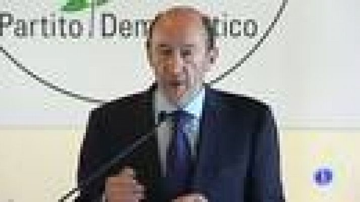 Telediario 1 - Rubalcaba en Roma