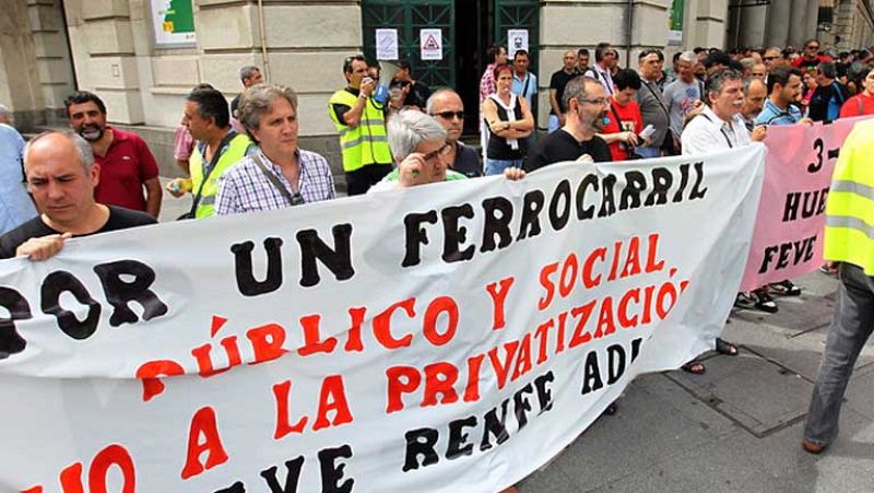 Huelga en RENFE contra la privatización del ferrocarril