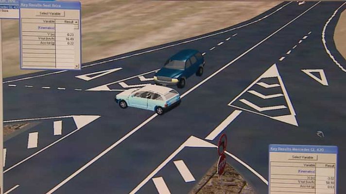 Telediario 1 - Reconstrucción de accidentes