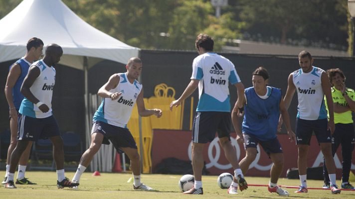 Telediario 1 - El Real Madrid juega contra el Santos en Las Vegas