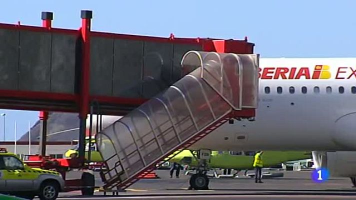 Telediario 1 - Los incendios no impiden la afluencia de visitantes a La Gomera y La Palma