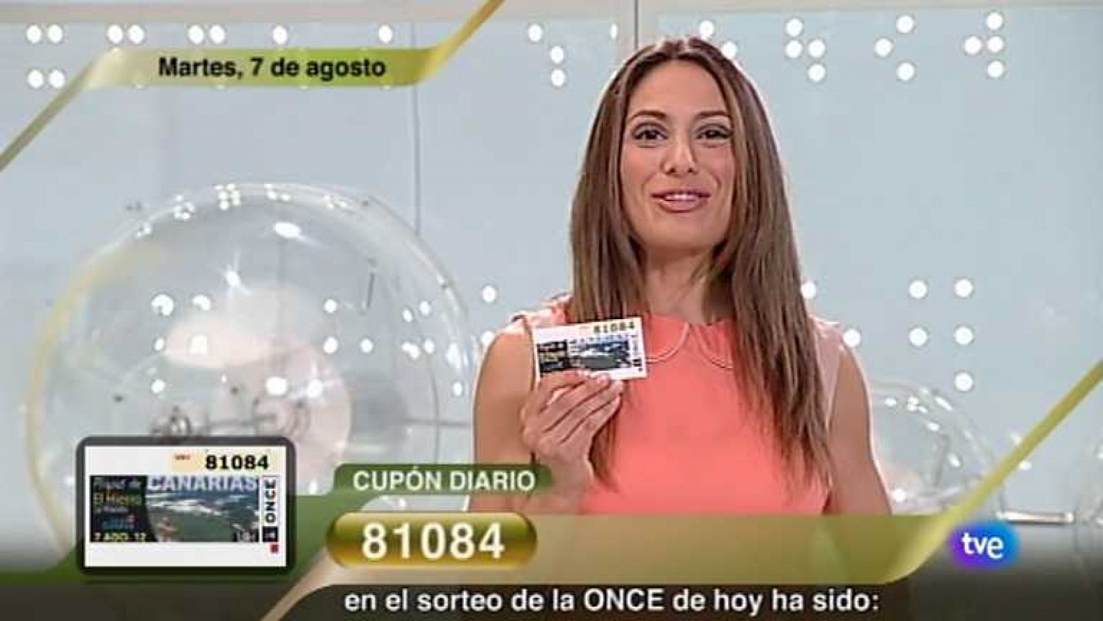 Sorteos ONCE: Sorteo ONCE - 07/08/12 | RTVE Play