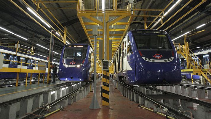 Informativo 24h - Dos muertos y dos heridos al chocar un tren en las cocheras de Metro de Madrid