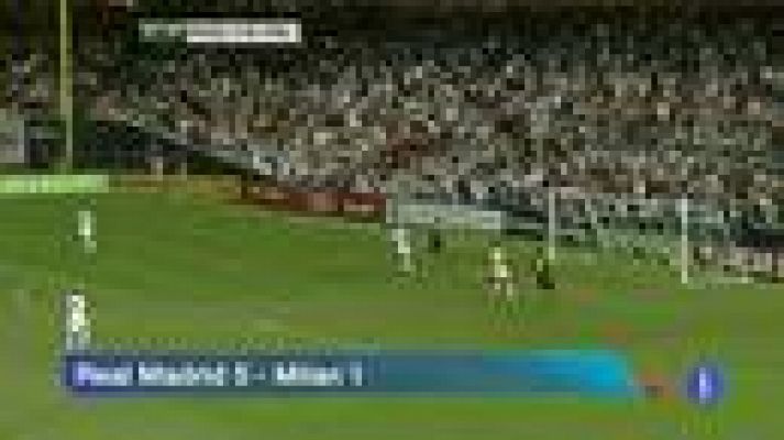 Telediario 1 - "Manita" del Real Madrid al Milan en Nueva York