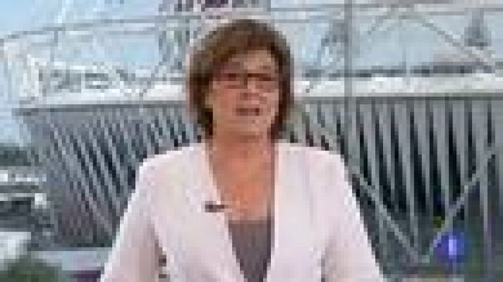 Telediario 1 - La Familia Real felicita y apoya a los deportistas españoles en Londres