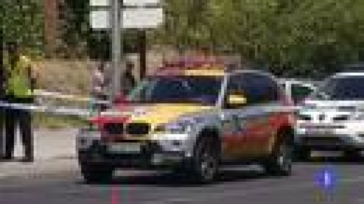 Telediario 1 - Asesinato de policía en Madrid