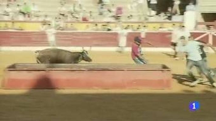 Muere un menor golpeado por una vaquilla en las fiestas de Huesca