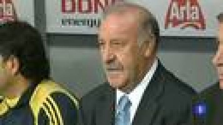 Telediario 1 - Del Bosque iguala a Clemente en partidos como seleccionador