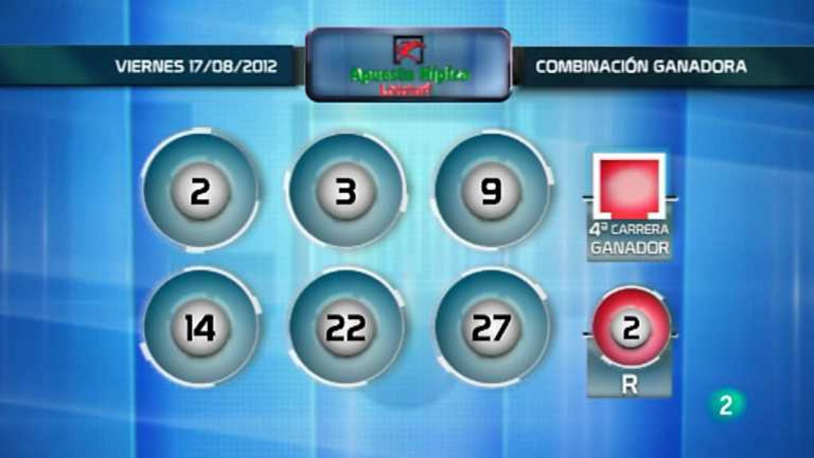 La suerte en tus manos - 17/08/12 - ver ahora