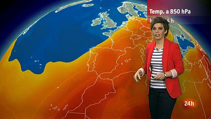 El tiempo - La semana se inicia con temperaturas altas en la mayor parte del país
